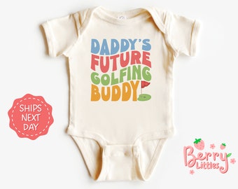 Daddy's Future Golfing Buddy Baby Reveal Onesie® - Daddy Onesie® Baby Announcement - Golf Onesie® - Father's Day Outfit BRY-0434