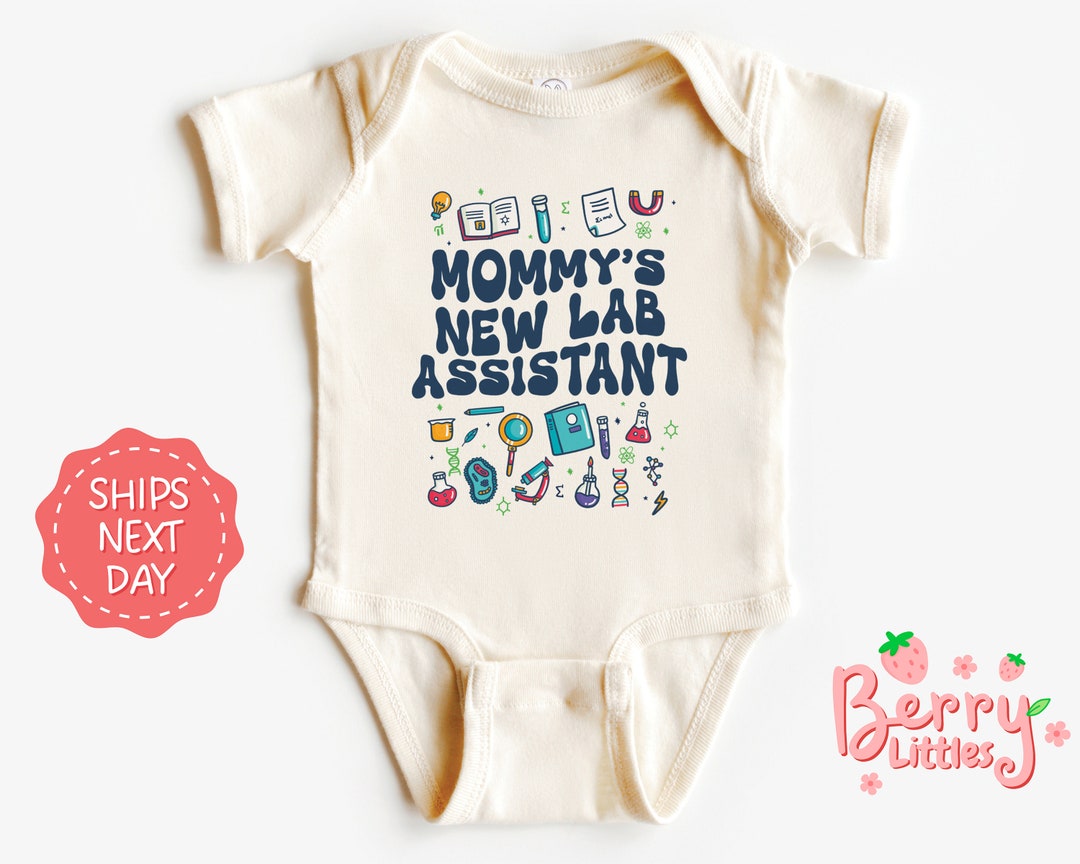 Onsie Lab Mommy's New Lab Assistant Cute Baby, Pregnancy Reveal Onesie® for Lab ...