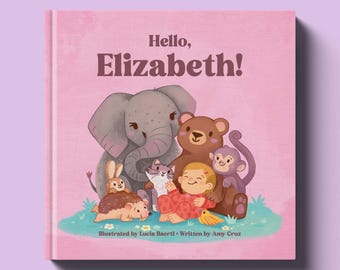 New Baby Girl Gift - Baby Shower Gift - Personalized New Parent Book - Baby Memory Book - Baby Girl Gift - Personalized Children's Book