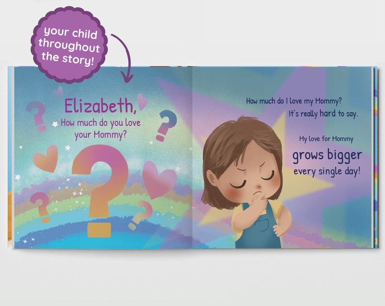 Mother's Day Gift from Kids, Gift for Mom from Child, First Mothers Day, Personalized Children's Book, Gift for Mom image 4