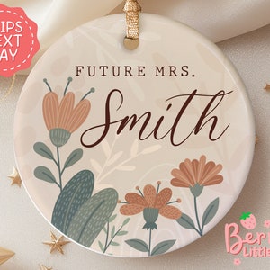 Personalized Future Mrs Floral Glass Can Cup - Custom Engagement Gift - Bridal Shower Gift, Bride To Be - Custom Name Tumbler BO-0207