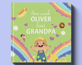 Grandpa Gift, Gift for Grandpa from Child, Father's Day, Personalized Children's Book, For Grandparents, Gift from Grandchild