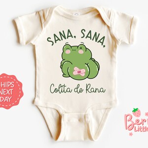 Sana, Sana, Colita de Rana Baby, Toddler, Kids Shirt - Cute Spanish Outfit for Latina Kids, Latino Kids - Natural Youth Shirt BRY-0876 image 3