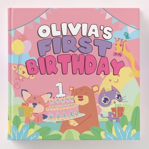 Birthday Gift for Girls, Baby's 1st Birthday, First Birthday, Personalized Children's Book, Gift for Kids Bday, Second Birthday, Girl Bday