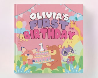 Birthday Gift for Girls, Baby's 1st Birthday, First Birthday, Personalized Children's Book, Gift for Kids Bday, Second Birthday, Girl Bday