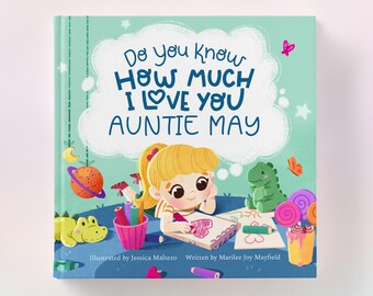 Gift for Aunt, New Auntie Gift, First Christmas as Auntie, Promoted to Auntie, Gift from Niece, Best Aunt Gift, Personalized Children's Book