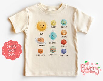 Planets Kids Shirt - Solar System Baby, Toddler Shirt - Space, Astronaut Theme Baby, Toddler Shirt - Baby Tee Gift Idea BRY-0593
