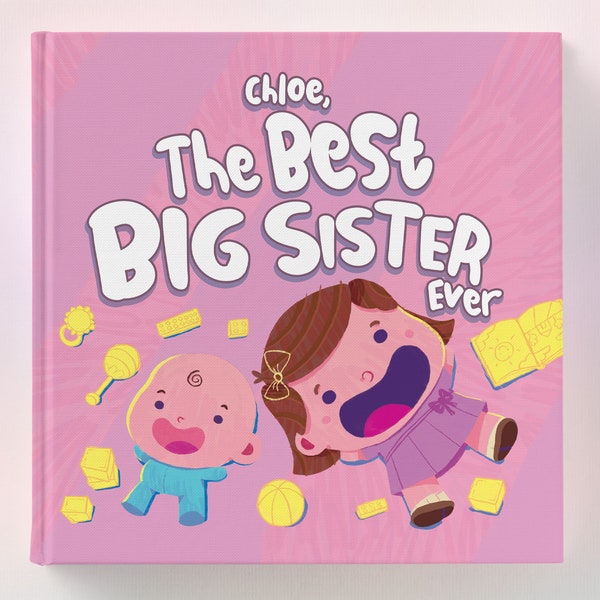 Big Sister Gift, New Big Sister Gift Idea, Personalized Children's Book, Big Sister Hospital Gift, Promoted to Big Sister, New Sibling