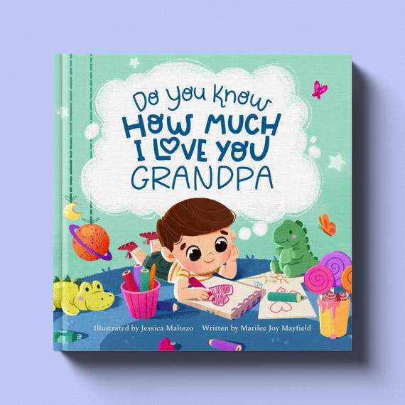 Grandpa Gift, Gift for Grandpa from Child, First Christmas as Grandpa, New Grandpa, Father's Day, For Grandparents, Personalized Book