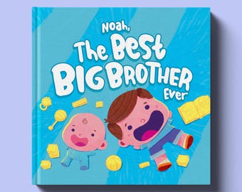 Big Brother Gift, New Big Brother Gift Idea, Personalized Children's Book, Big Brother Hospital Gift, Promoted to Big Brother, New Sibling