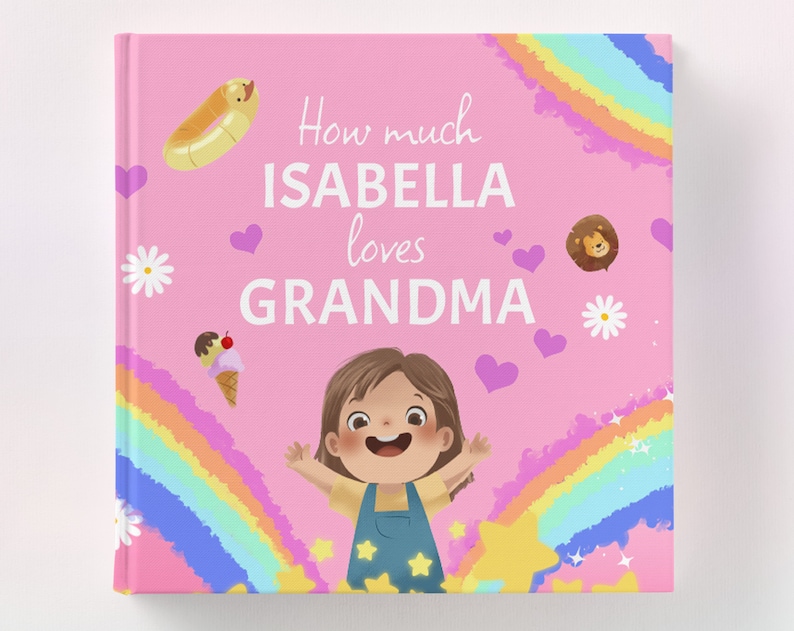 Grandma Gift, Gift for Grandma from Child, Mother's Day, Personalized Children's Book, For Grandparents, Gift from Grandchild image 1