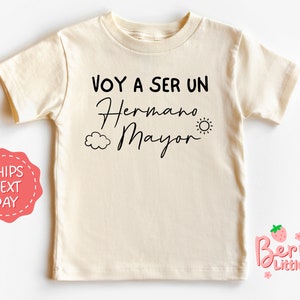 Hermano Mayor Hermana Mayor Hermanito Hermanita Tri Blend Baby, Toddler and  Youth T-shirts Child Tees for Infants, Toddlers and Kids 