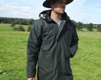 Wilkes and Akerman Italian Waxed Windbreaker Jacket *liner