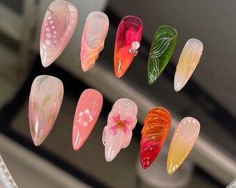 Mixed Dried Pressed Flowers Flowers for Nail Art Resin - Etsy