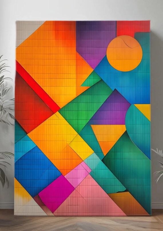 Vibrant Geometric Art Print