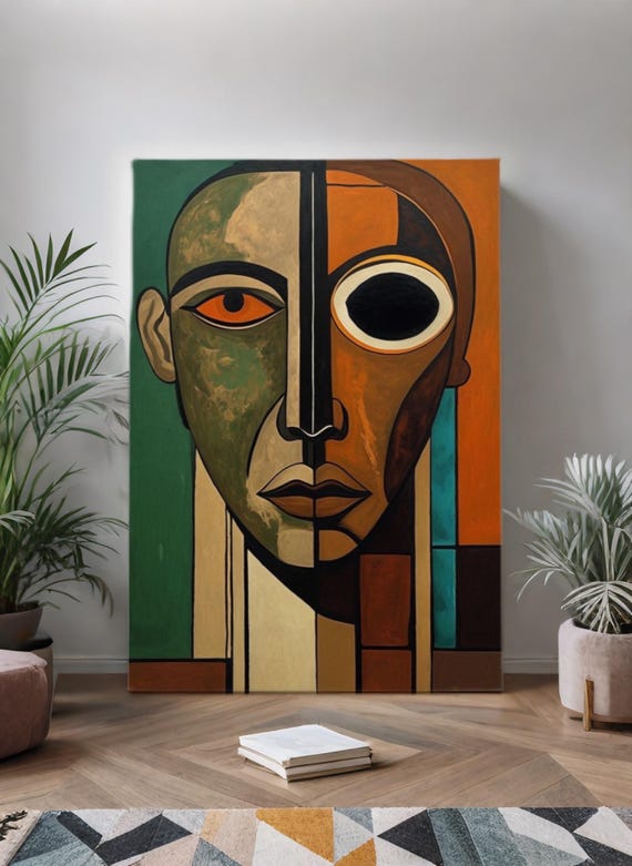 Vibrant Geometric Digital Download Art Poster - Modern Abstract Decor