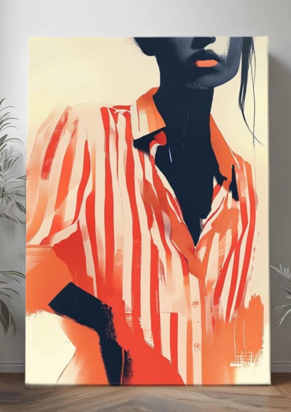 Bold Stripes – Minimalist Fashion Art Poster