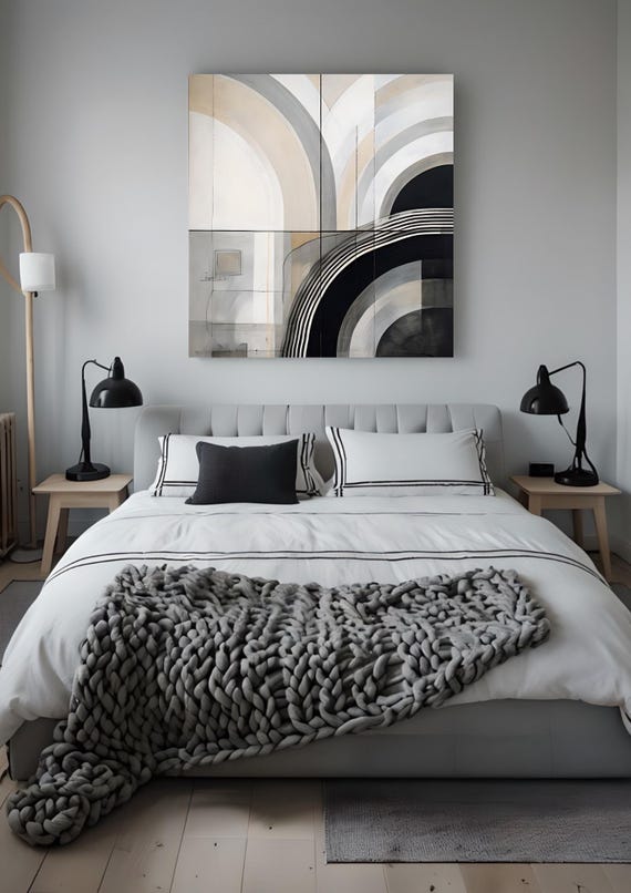 Minimalist Microfiber Duvet Cover | Soft Bedding, Modern Design, Cozy Home Decor, Bedroom Essentials, Black and White Stripes