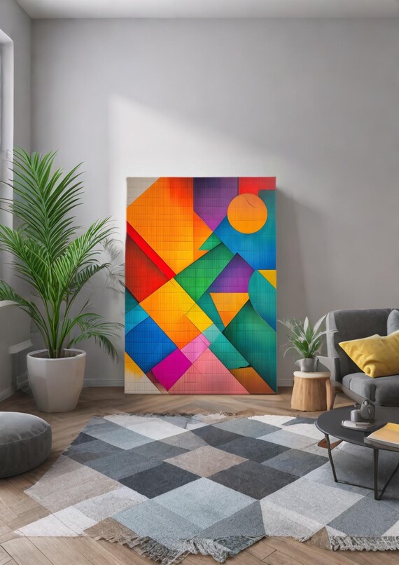 Vibrant Geometric Art Print