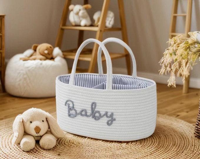 Produktbild von Wickelauflage, Massiver Baby Wickelkorb Mit DREI Schichten Matratze Babykorb Baby Moseskorb Handgemachter, Seegras Weidenkorb, Baby Shower, Baby