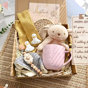 Neue Eltern Geschenkbox, geschlechtsneutrales Geschenk, MOM ERA Neues Baby-Geschenk, Geschlecht enthüllen Geschenk, Schwangerschaftsgeschenk, neue Mutter und Baby-Geschenkset, Geschenk nach der Geburt