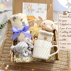 Neue Eltern Geschenkbox, geschlechtsneutrales Geschenk, MOM ERA Neues Baby-Geschenk, Geschlecht enthüllen Geschenk, Schwangerschaftsgeschenk, neue Mutter und Baby-Geschenkset, Geschenk nach der Geburt