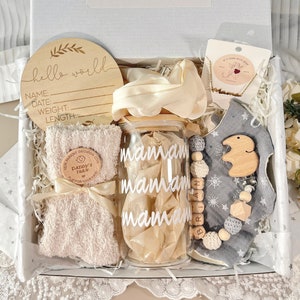 Personalized New mom gift, pregnancy gift,  baby shower gift，boho gift box,Baby gift set, mom and baby gift box, postpartum gift for new mom