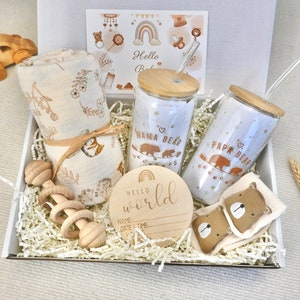 MAMA bear PAPA bear New Parents Gift Box,Gender Neutral Gift,New Baby Gift Set,Parents to Be Gift,Gender Reveal Gift,Pregnancy Gift Box