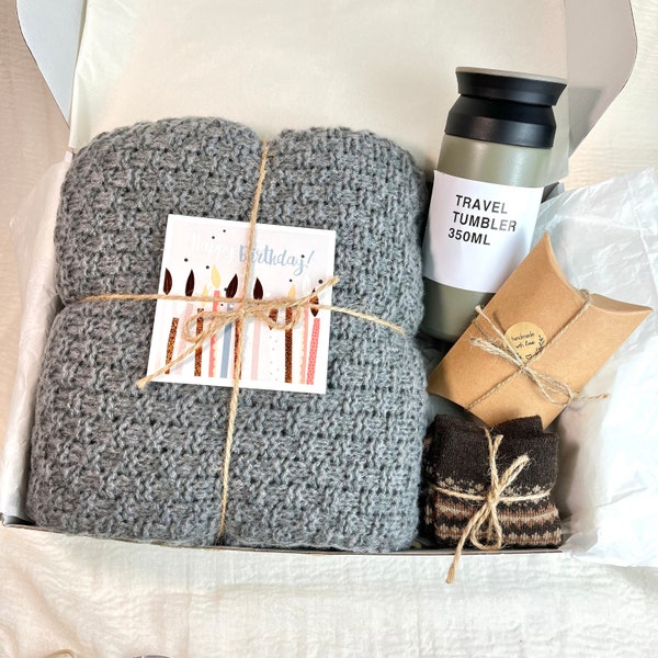 Sending Healing Vibes Gift Box for Women,Hygge Gift Box with Blanket, Socks,Tumbler,Sending a hug, Thinking of you, Bestie gift