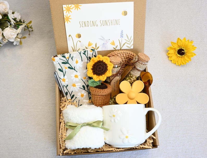 Sending Sunshine Gift,warm and Cozy Gift Box With Blanket,hygge Gift
