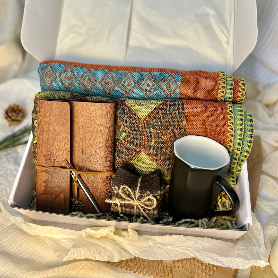 Blanket Gift Gift Box With Blankethygge Gift Etsy