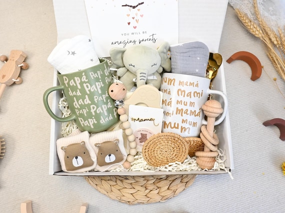 New Parents Gift Box,Gender Neutral Gift,New Baby Gift,Gender Reveal Gift,Pregnancy Gift, Family And Baby Gift Set,Postpartum Gift