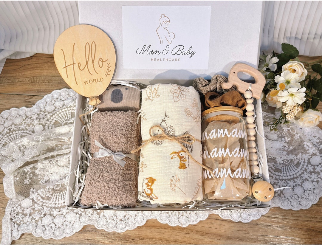 Mom and Baby Gift Set With Blanket,new Mom Gift, Pregnancy Gift, Baby