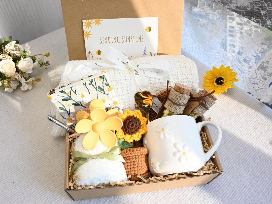Sending Sunshine Gift,warm and Cozy Gift Box With Blanket,hygge Gift