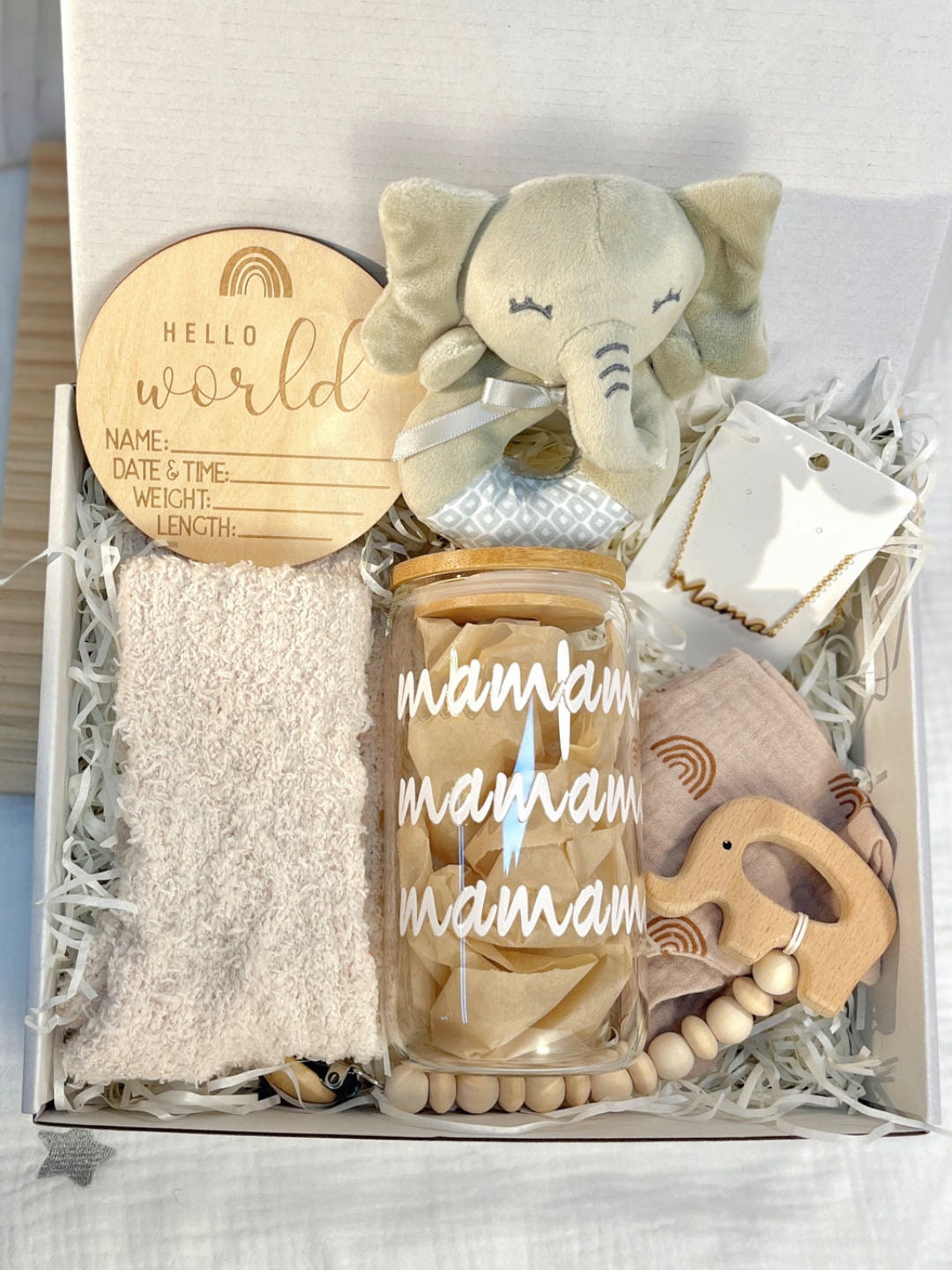 New Mom Gift, Pregnancy Gift, Baby Shower Giftboho Gift Box, New Mom