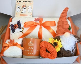 Fall Gift Box,Halloween Gift Box for her, Halloween Gift Box for Daughter,Halloween Gift Box with Pumpkin Mug, Women's Halloween Box