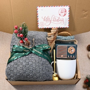 Christmas gifts Gift Box,Sending Healing Vibes Gift Box For Women, Get Well Gift For Her,Thinking Of You Gift,Gift Basket With Blanket,Gift