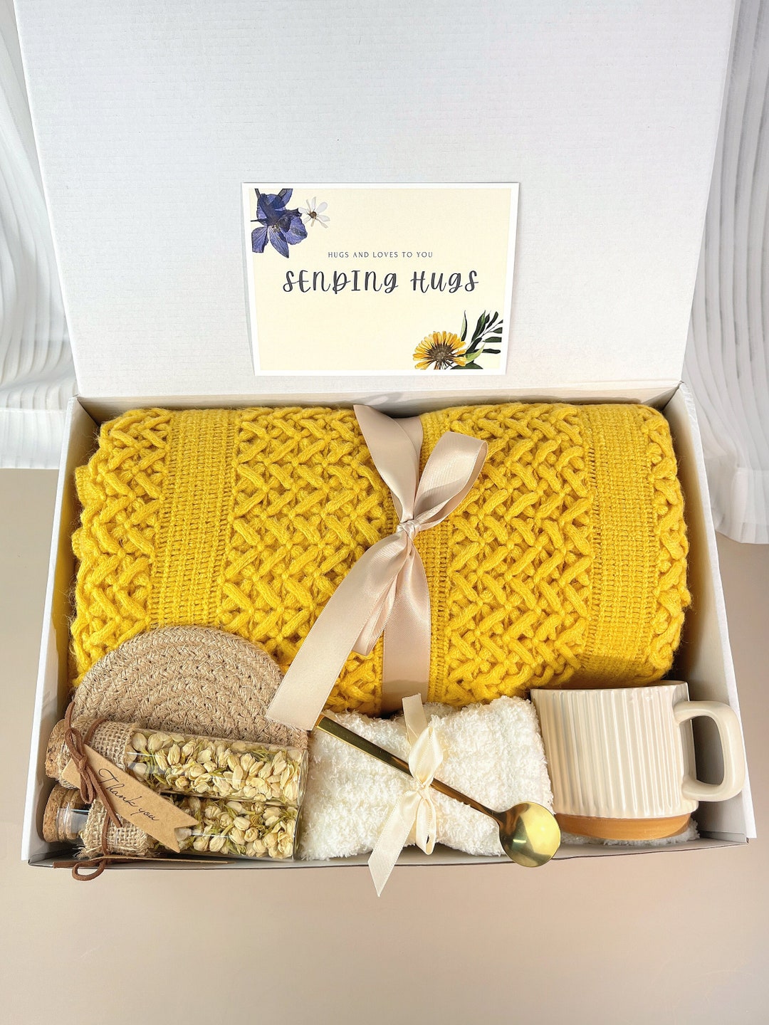Sympathy Gift Basket,sent Sunshine Gift Box for Women,gift Bakset for