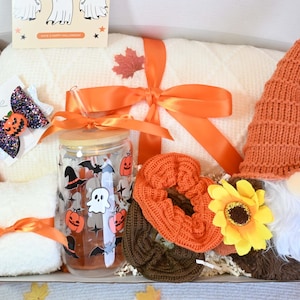 Fall Gift Box,Halloween Gift Box for her, Halloween Gift Box for Daughter,Halloween Gift Box with Pumpkin Mug, Women&#39;s Halloween Box