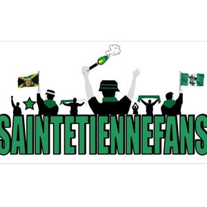 Sticker Saint Étienne Fans - Reclangle