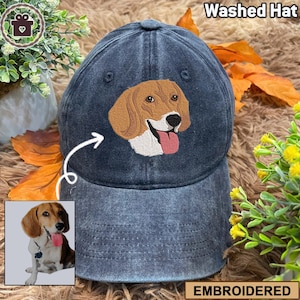 Custom EMBROIDERED Pet Hat Using Pet Photo Personalized Dog Hat Custom Cat Hat Custom Pet Cap Dog Hat Custom Dog Baseball Cap Dog Mom Hat
