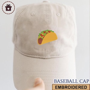 Taco Embroidered Hat Snack Cap, Tariffs Trade Humor Baseball Cap, Trump Taco Cap Gift, Funny Political Cap, Trade War Hat, Anti Trump Hat