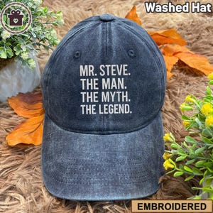 Embroidered Custom The Man The Myth The Legend Hat, Dad Gift from Daughter or Son, Best Dad Hat Gift For Dad,Dad Birthday Gift, Gift for Him