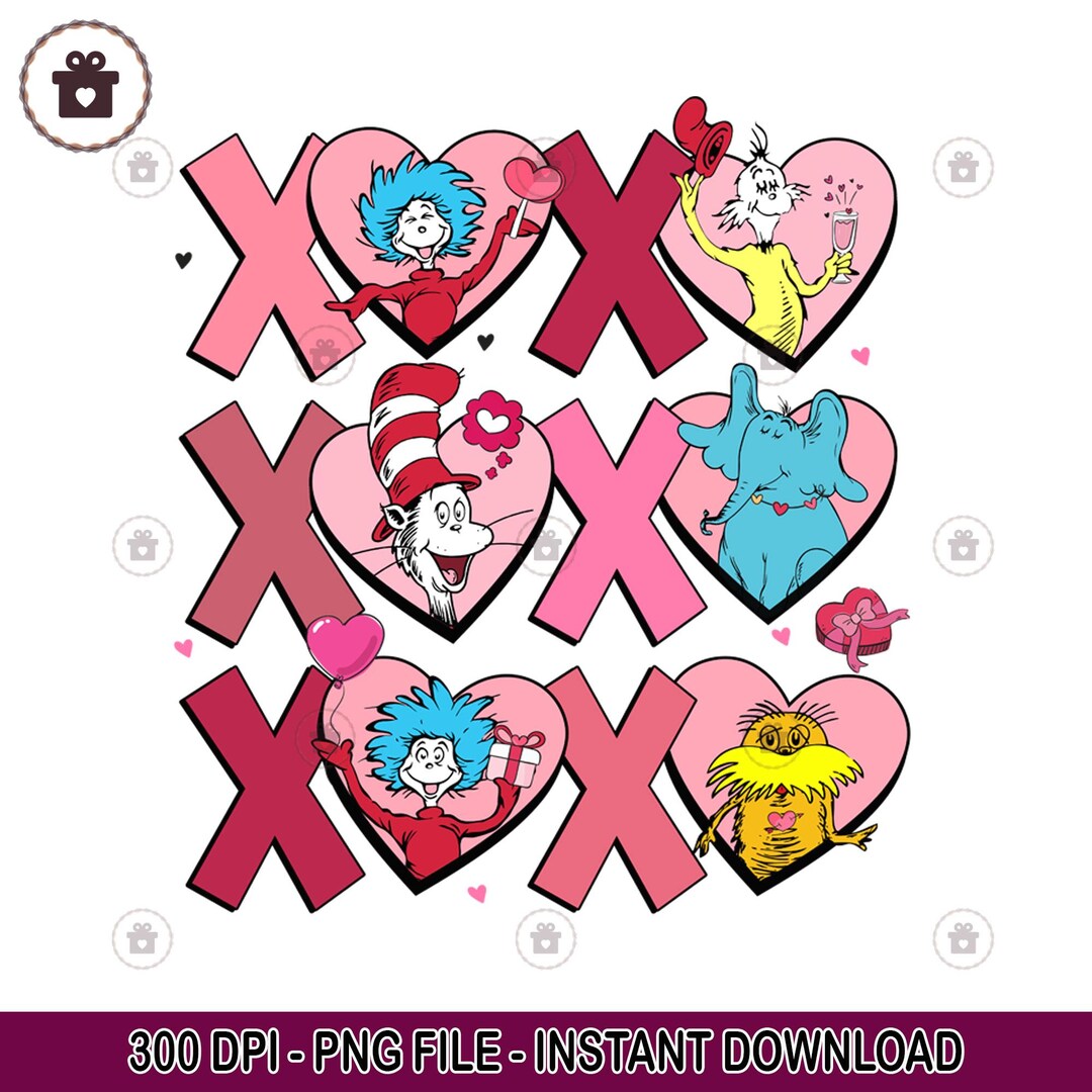 XOXO Dr Seuss Valentine Png, Dr Seuss Valentine Png, Teaching is My ...