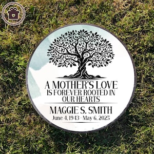 Custom Mother Memorial Garden Stone, Gift for Loss of Mother, Gift for someone who lost their mom, memorial, in memory of, loss of loved one