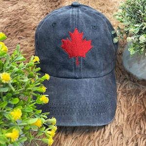 Kanada Ahornblatt Gestickte Kappe Kanada Pride Hut Kanadische Geschenkidee Hut Ahornblatt Stolz Kanada Souvenir Politische Erklärung
