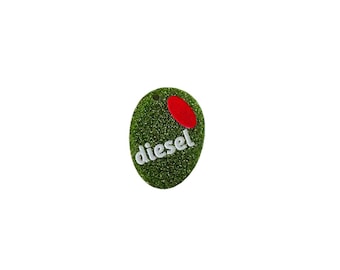 Olijfgroen, aangepast huisdier-ID-tag, gepersonaliseerd honden-ID-tag, naamplaatje, uniek huisdierlabel, gegraveerde huisdierbedel, acryl naamplaatje