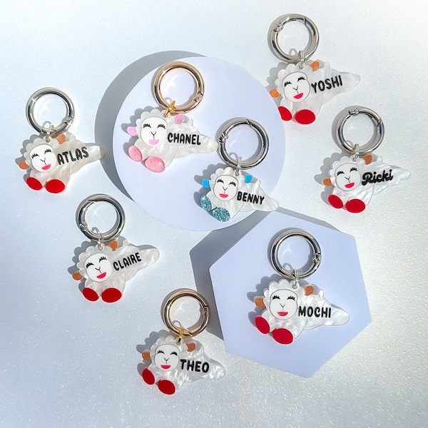 Lamb Chop Pet ID Tag