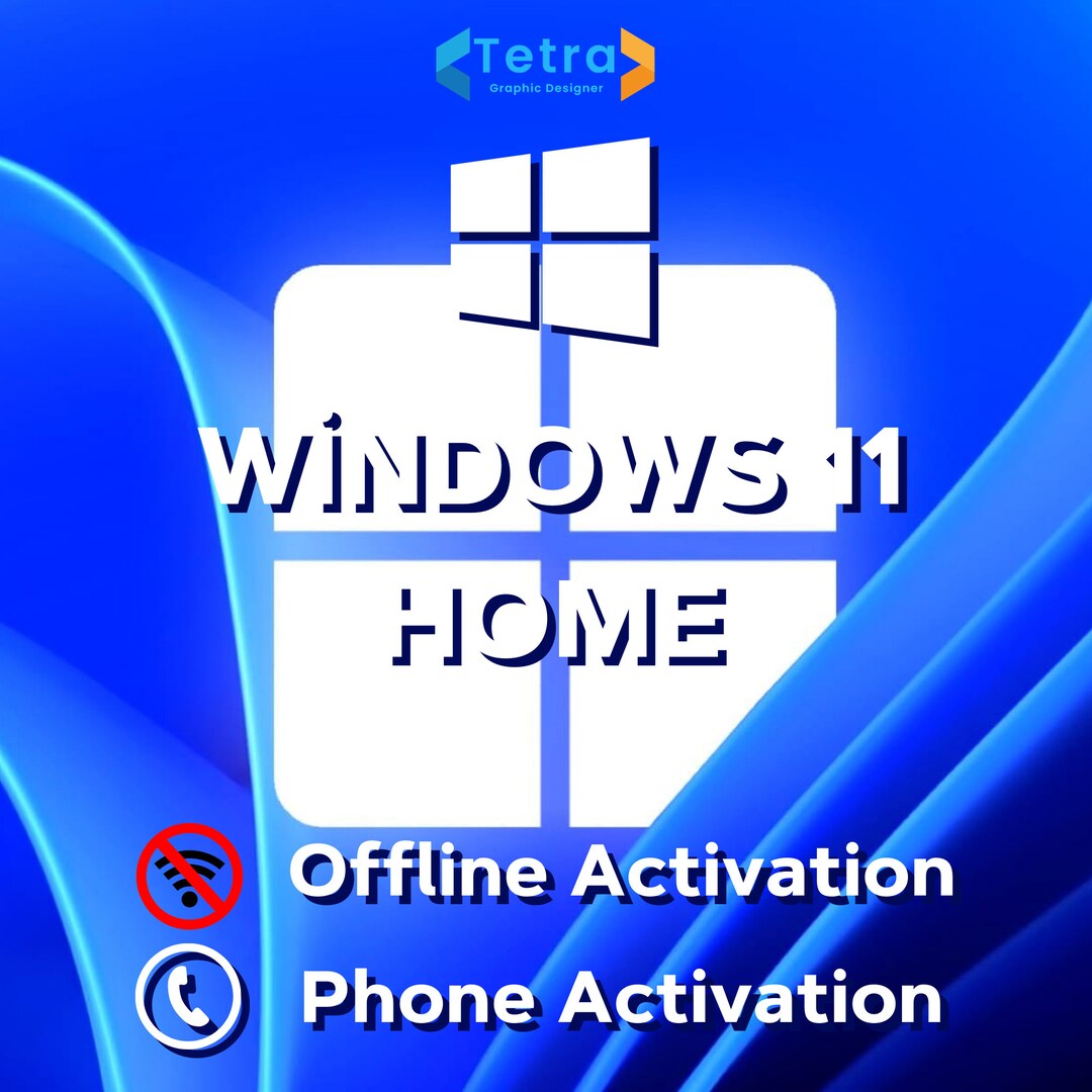Windows 11 Home Lifetime Use License Key Code Offline Phone Activation ...