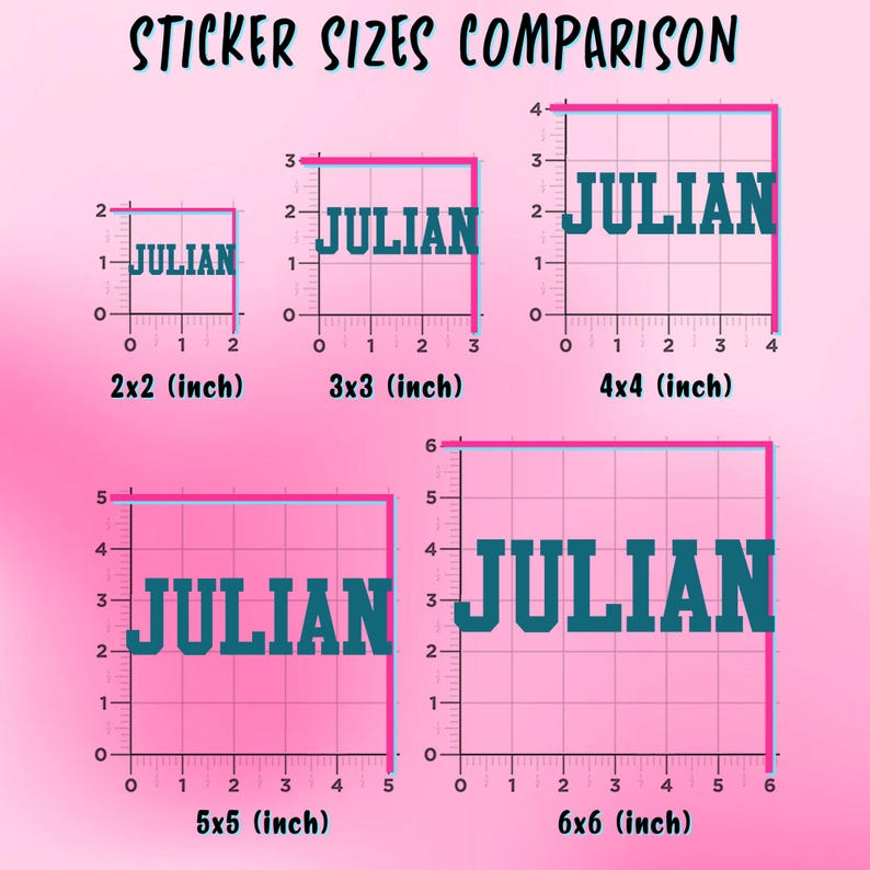 Personalized Name Sticker, Custom Clear Vinyl Decal, Transparent ...
